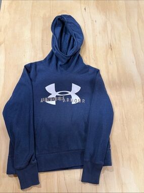 Under Armour women’s  Navy Crewneck Hoodie with Large Logo